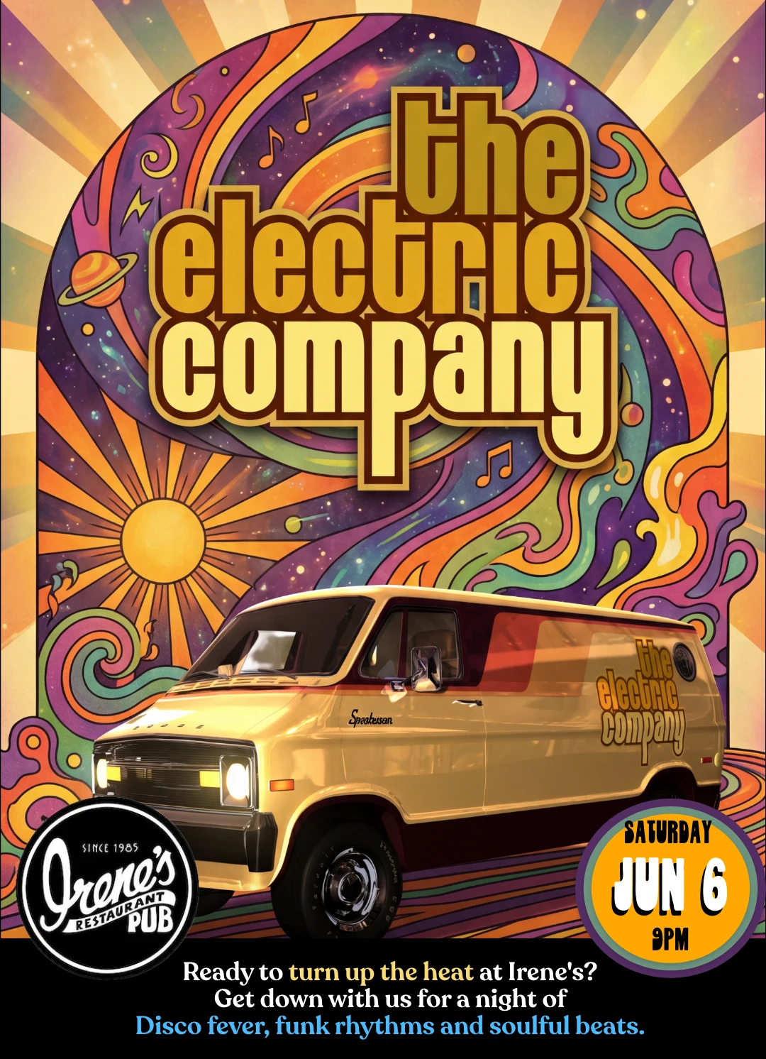 The Electric Company at Irene's Pub poster