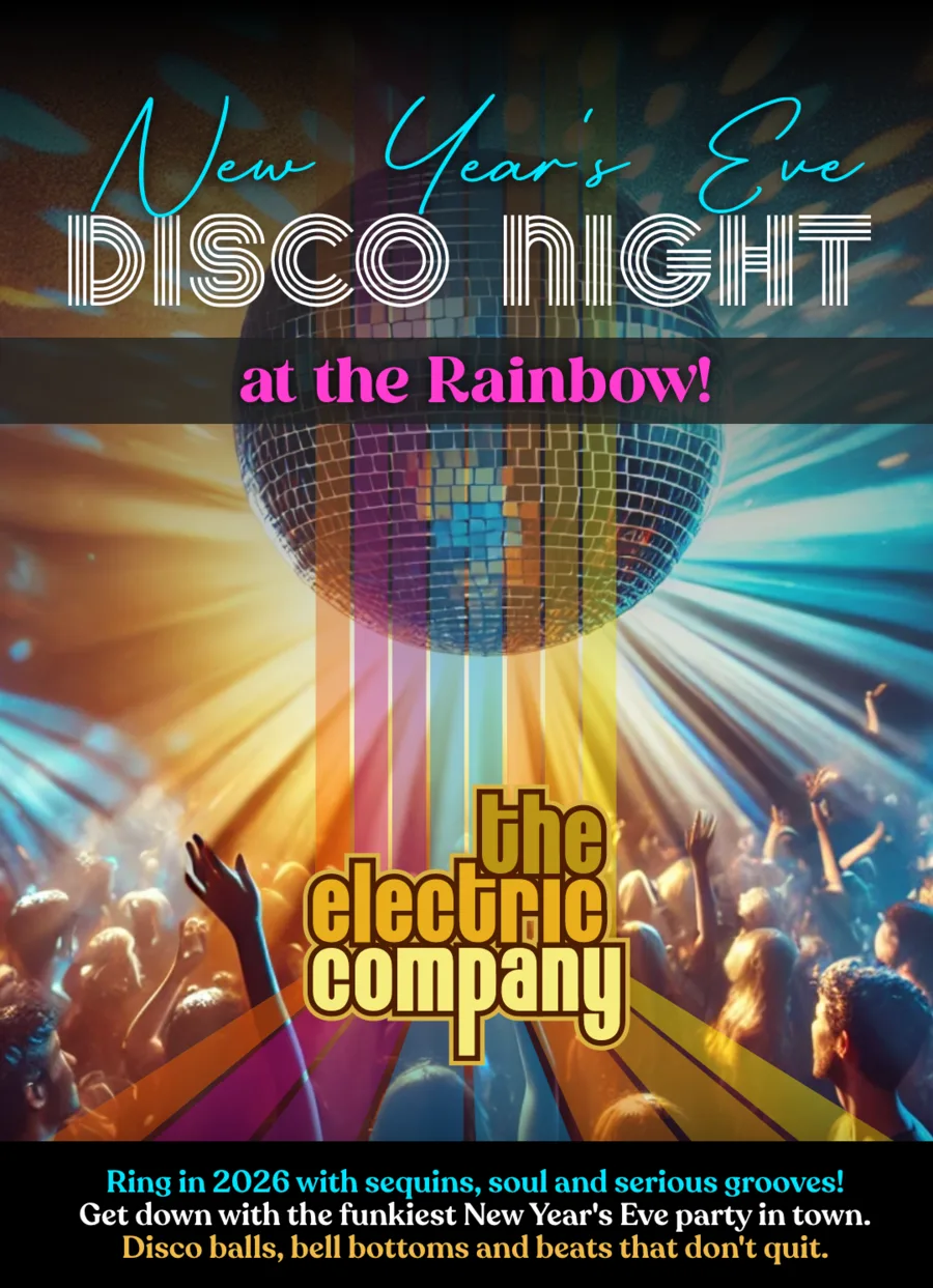 New Year's Eve Disco Night poster